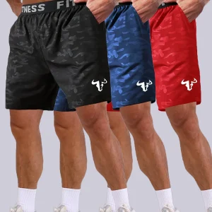 Sports Shorts 3-Piece Set